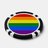 Rainbow Pride Flag Pokerchips (Enkel)