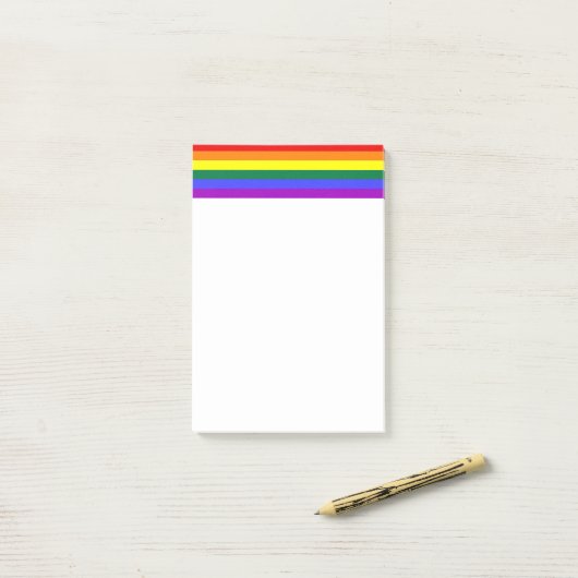 Rainbow Pride Flag Post-it® Notes (Op bureau)