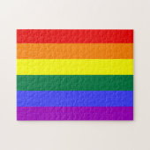 Rainbow Pride Flag Puzzle Legpuzzel (Horizontaal)