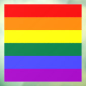 Rainbow Pride Flag Raamsticker (Vel 3)