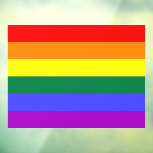 Rainbow Pride Flag Raamsticker (Vel 3)