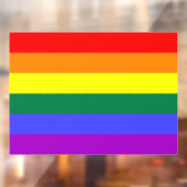 Rainbow Pride Flag Raamsticker (Vel 2)