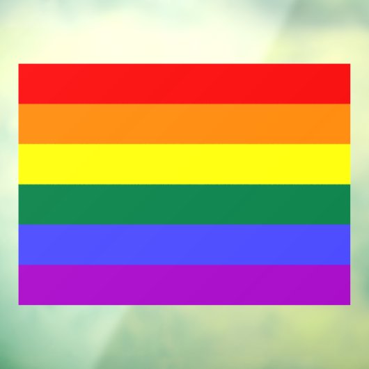Rainbow Pride Flag Raamsticker (Vel 3)
