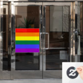 Rainbow Pride Flag Raamsticker (Kantoordeur)