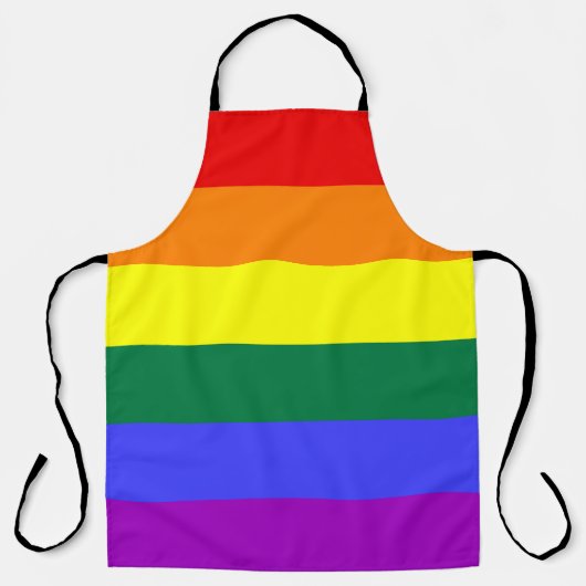 Rainbow Pride Flag Schort (Voorkant)