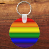 Rainbow Pride Flag Sleutelhanger (Voorkant)