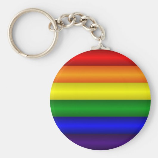Rainbow Pride Flag Sleutelhanger (Voorkant)