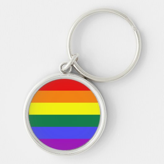 Rainbow Pride Flag Sleutelhanger (Voorkant)