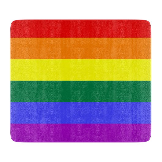 Rainbow Pride Flag Snijplank (Voorkant)