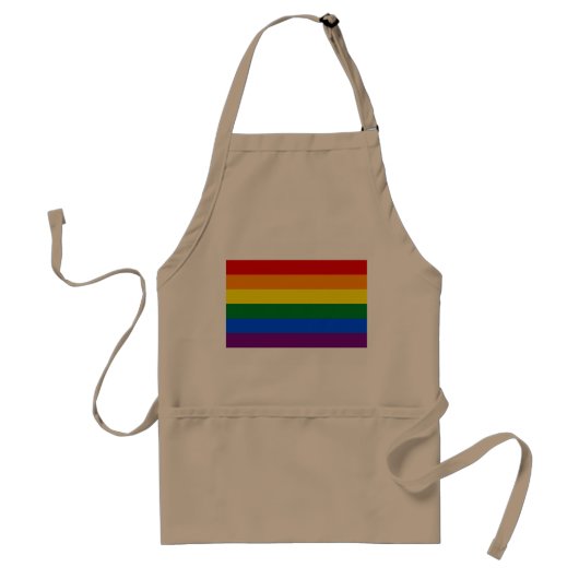 Rainbow Pride Flag Standaard Schort (Voorkant)