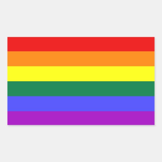 Rainbow Pride Flag Sticker (Devant)