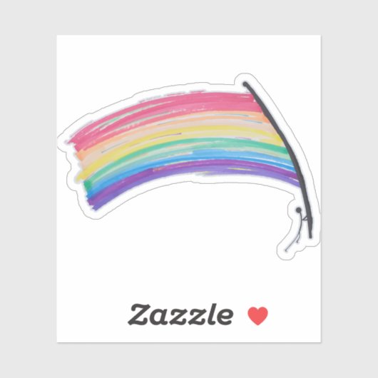 Rainbow Pride Flag Sticker (Vel)