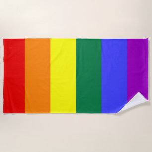 Rainbow Pride Flag Strandlaken