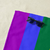 Rainbow Pride Flag Strandlaken (In situ)