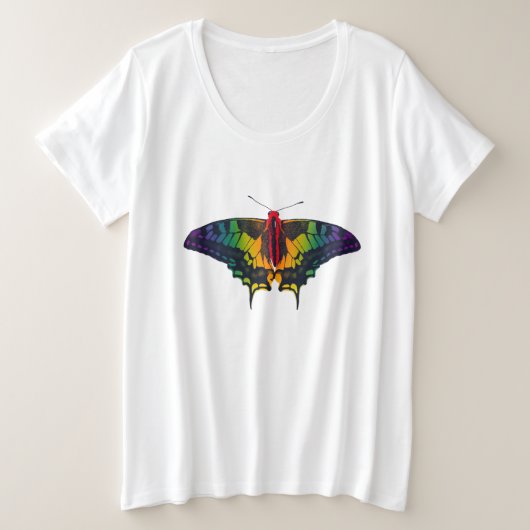 Rainbow Pride Flag Swallowtail Butterfly (Design devant)