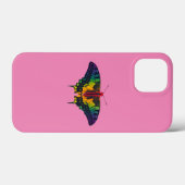 Rainbow Pride Flag Swallowtail Butterfly Case-Mate iPhone Case (Achterkant (horizontaal))
