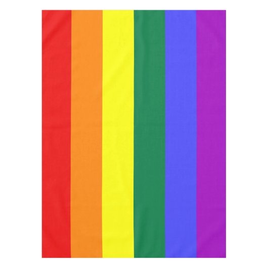 Rainbow Pride Flag Tafelkleed (Voorkant)