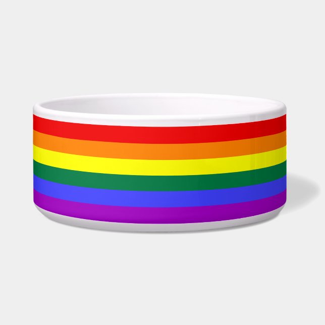 Rainbow Pride Flag Voerbakje (Voorkant)