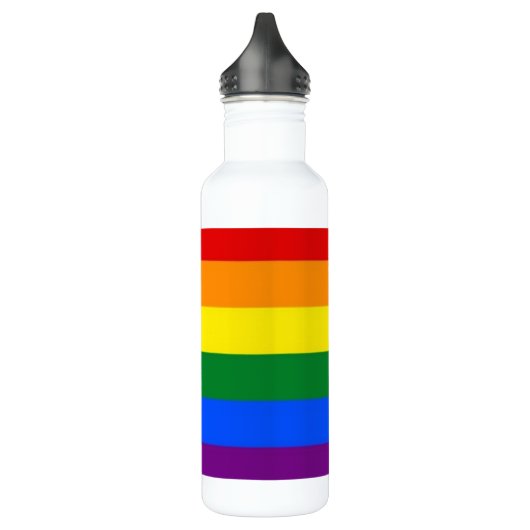 Rainbow Pride Flag Waterfles (Links)