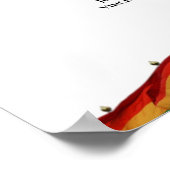 Rainbow Pride Flags 7 Table Wedding Seding Chart Poster (Hoek)