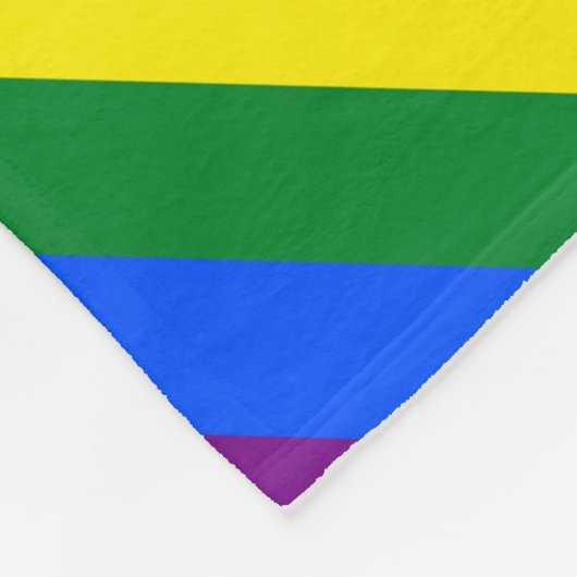 Rainbow Pride Fleece Deken (Hoek)