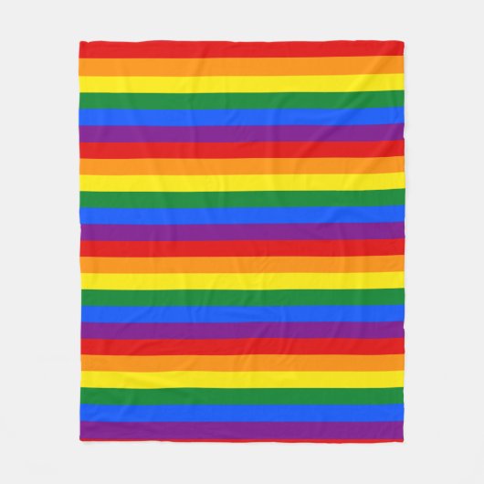 Rainbow Pride Fleece Deken (Voorkant)