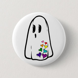 Rainbow Pride Ghost Ronde Button 5,7 Cm