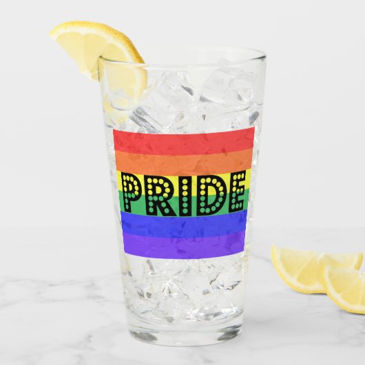 Rainbow Pride Glas (Voorkant ijs)