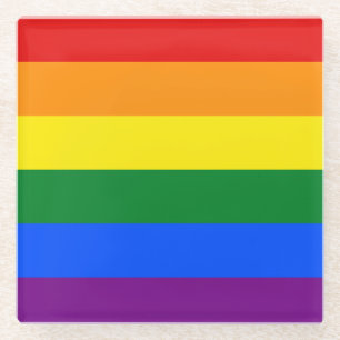 Rainbow Pride Glazen Onderzetter