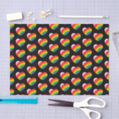 Rainbow Pride Gradient Hearts Patroon Tissuepapier (Craft)