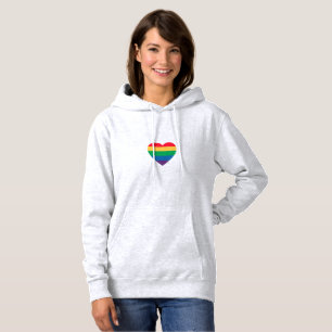 Rainbow Pride Heart Hoodie