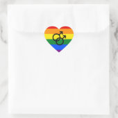 Rainbow Pride Heart Sticker (Tas)