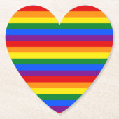 Rainbow Pride Kartonnen Onderzetters (Voorkant)