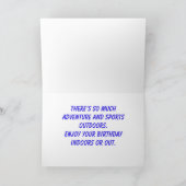 Rainbow Pride Kayak Anniversaire 5" x 7" Carte d'a (Intérieur)