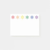 Rainbow Pride Kerstmis Post-it® Notes (Voorkant)