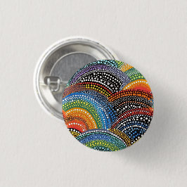 Rainbow pride knop ronde button 3,2 cm