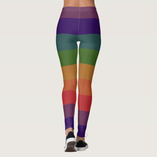 Rainbow Pride-Leggings met "frag"-stijl Leggings (Achterkant)