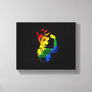 Rainbow Pride LGBT T-shirt Canvas Afdruk
