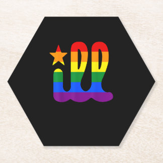 Rainbow Pride Love Philadelphia Philly Gay Pri Kartonnen Onderzetters