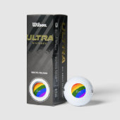 Rainbow pride maand liefde voeg tekstkunst toe golfballen (Verpakking)