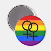 Rainbow Pride Magnet Magneet (Voorkant / Achterkant)