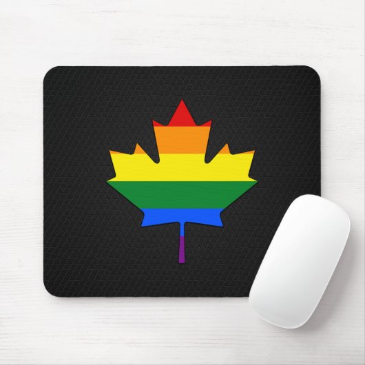 Rainbow pride maple leaf muismat (Met muis)