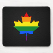 Rainbow pride maple leaf muismat (Voorkant)