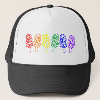 Rainbow Pride Morel-paddenstoelen Trucker Pet