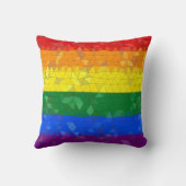 Rainbow Pride Mosaic Flag Kussen (Achterkant)