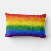 Rainbow Pride Mosaic Flag Sierkussen Kussen (Achterkant)
