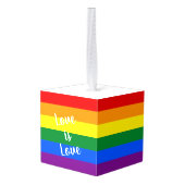 Rainbow Pride Ornament (Achter hoekig)