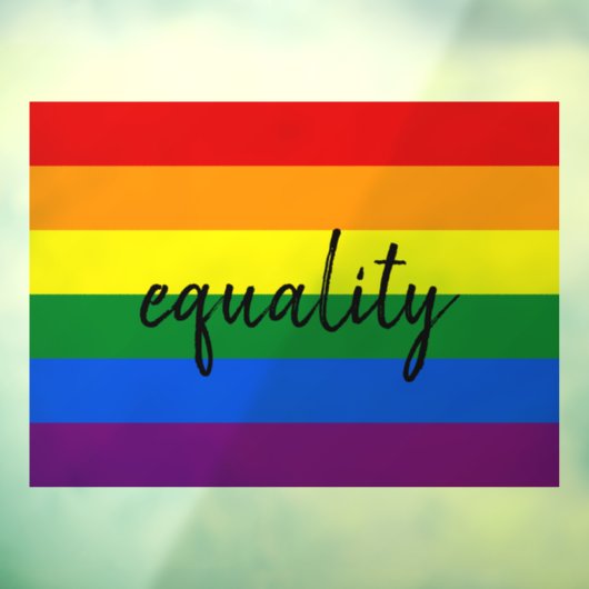 Rainbow Pride Raamsticker (Vel 3)