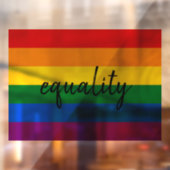 Rainbow Pride Raamsticker (Vel 2)