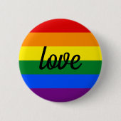Rainbow Pride Ronde Button 5,7 Cm (Voorkant)
